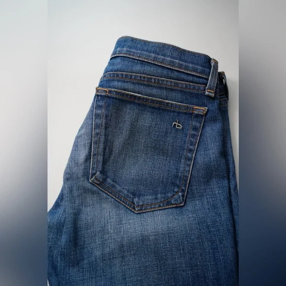Rag & Bone The Dre boyfriend jeans Bradford wash size 27 USA made - Picture 9 of 11